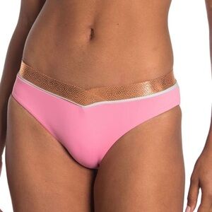 The Bikini Lab Pink Sand Banded Hipster Bottoms